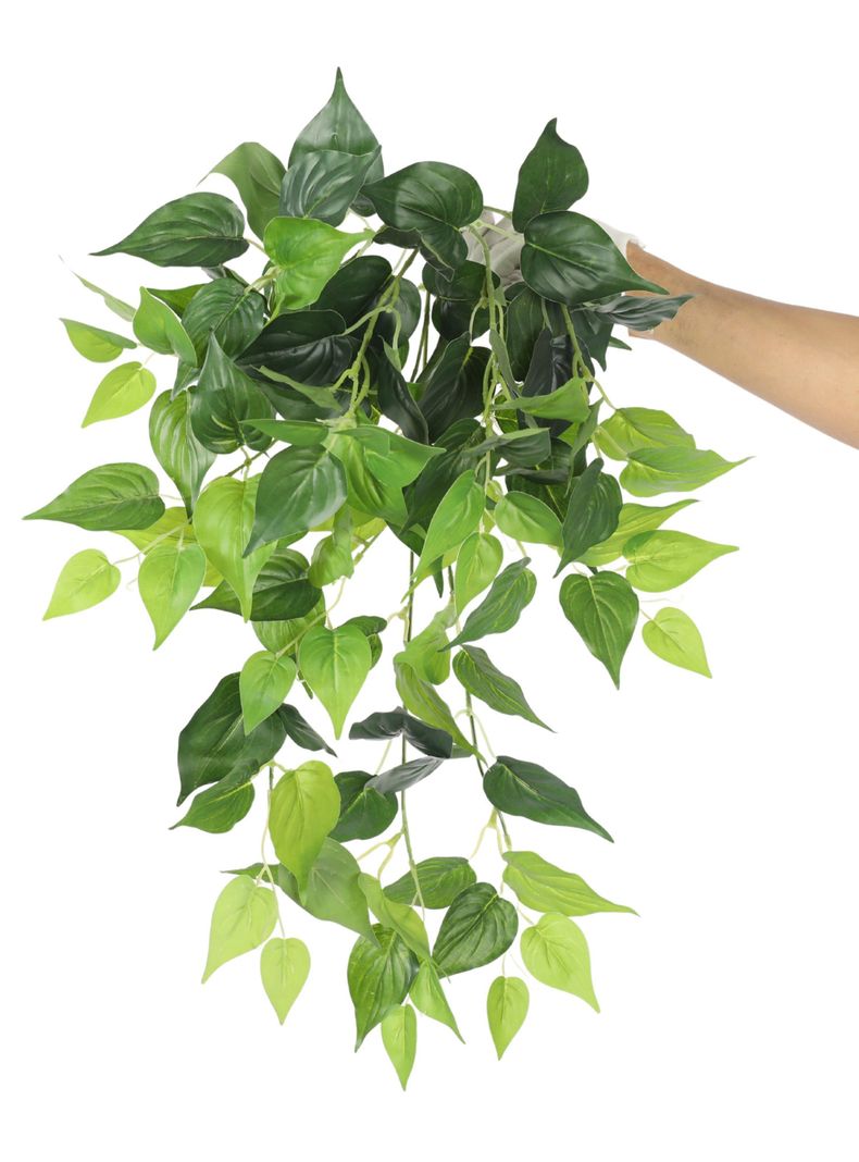 Enredadera colgante con 104 hojas verdes de 60 cm-0