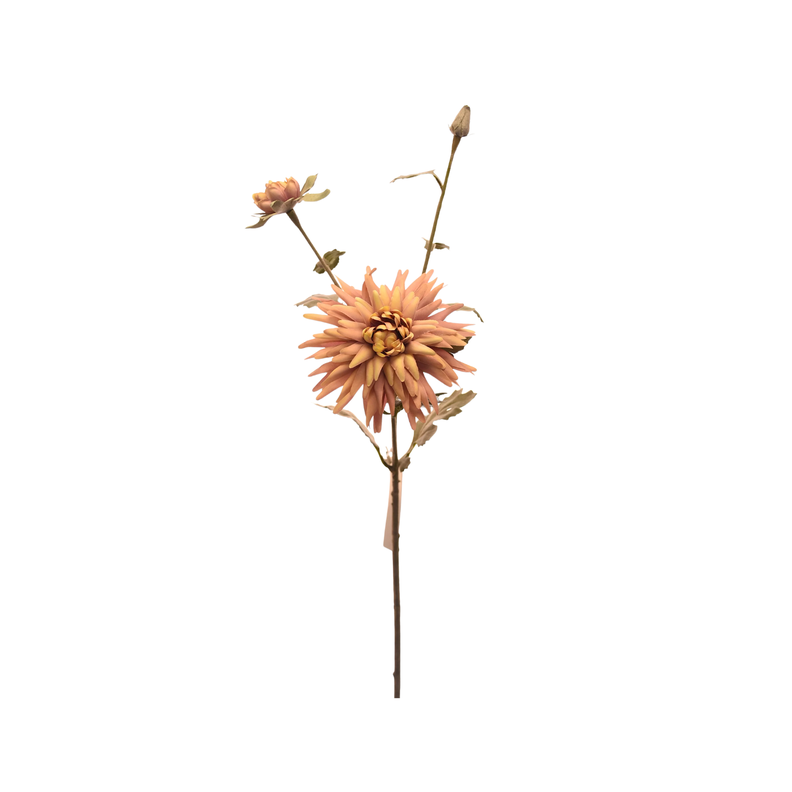 Flor de Crisantemo artificial color rosado de 50 cm-0