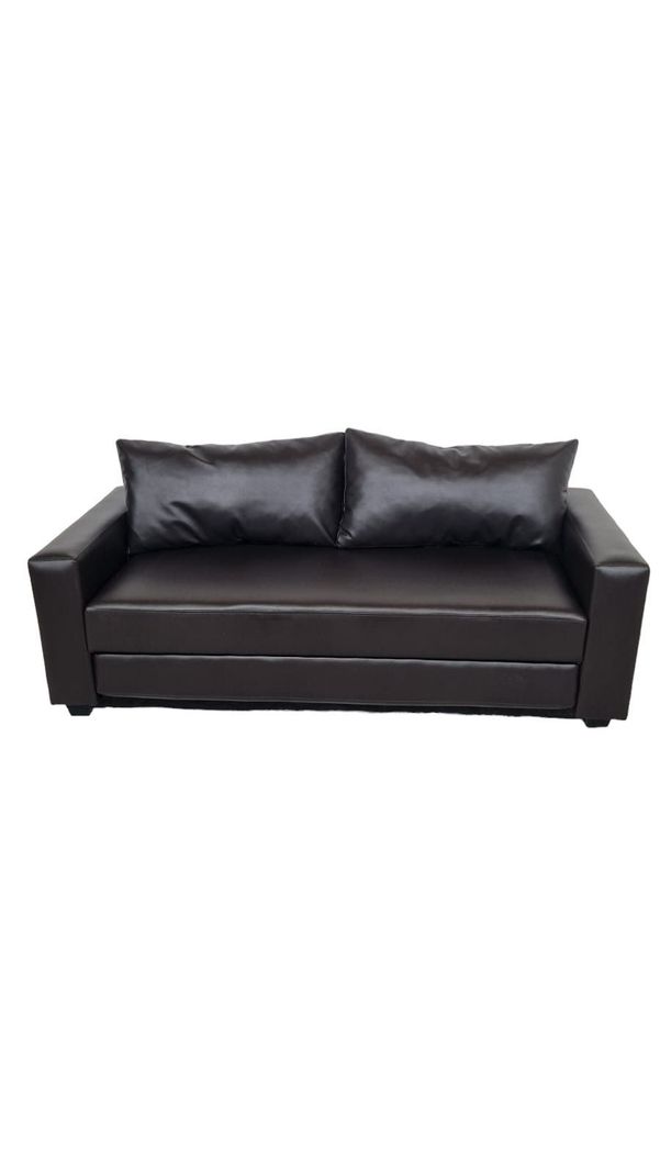 SOFA CAMA MULTIFUNCIONAL ECOCUERO CHOCOLATE-0