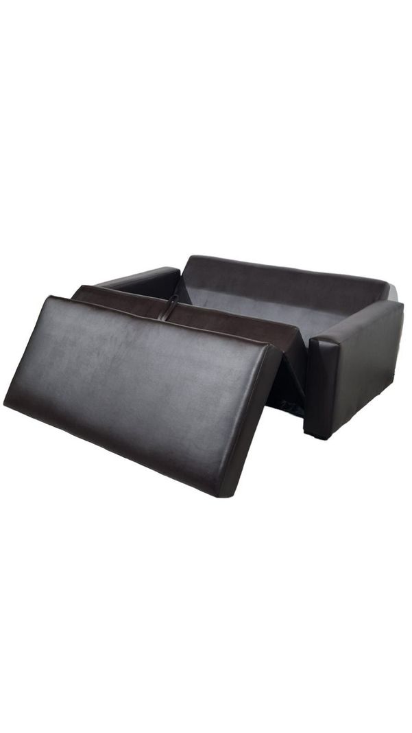 SOFA CAMA MULTIFUNCIONAL ECOCUERO CHOCOLATE-1