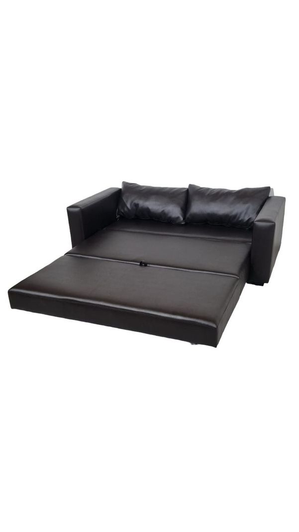 SOFA CAMA MULTIFUNCIONAL ECOCUERO CHOCOLATE-2
