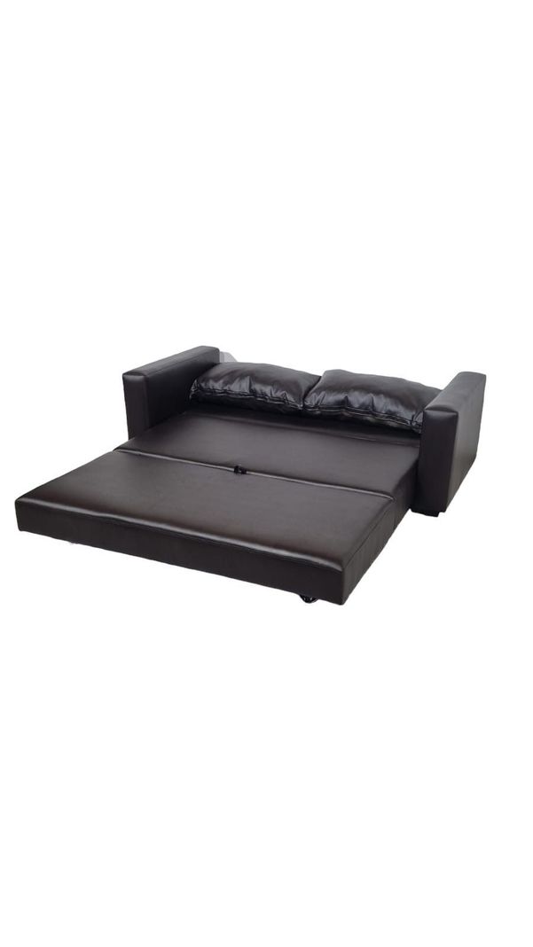 SOFA CAMA MULTIFUNCIONAL ECOCUERO CHOCOLATE-3