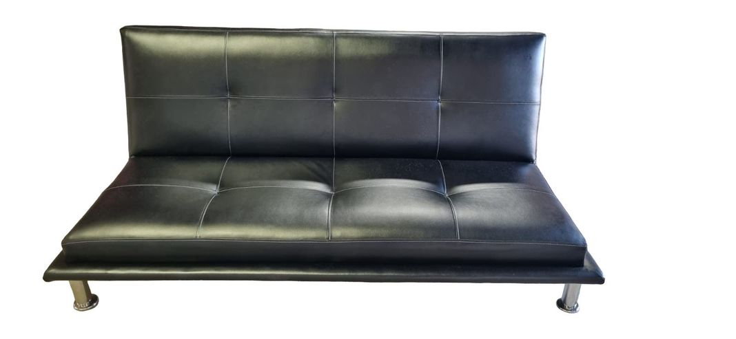 SOFA CAMA ECOCUERO NEGRO-0