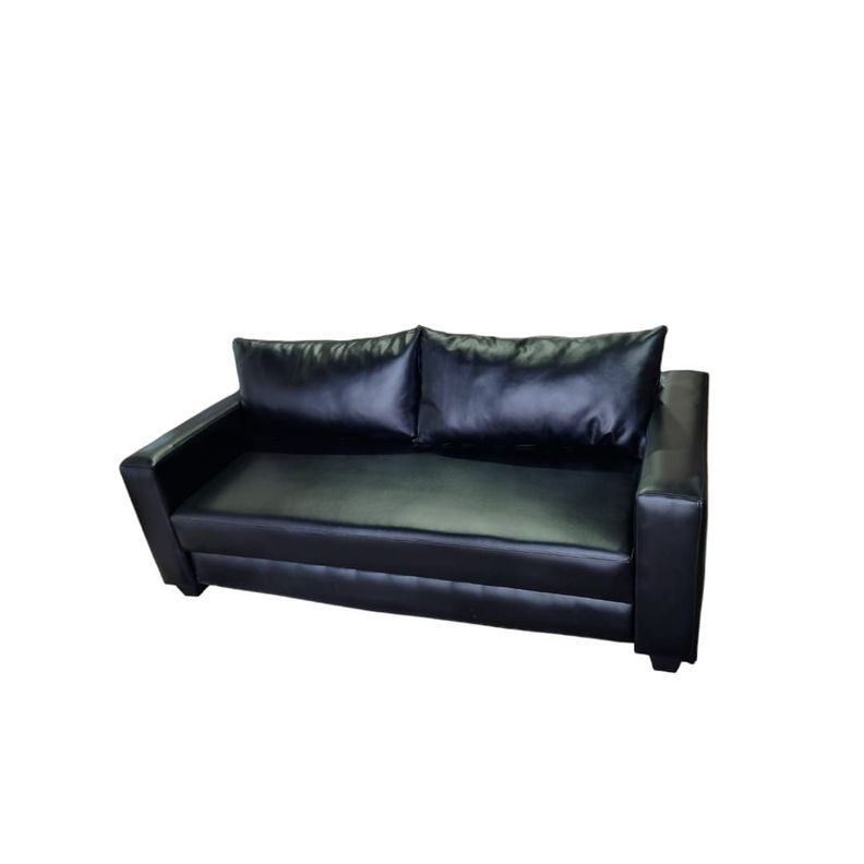 SOFA CAMA MULTIFUNCIONAL ECOCUERO NEGRO-0