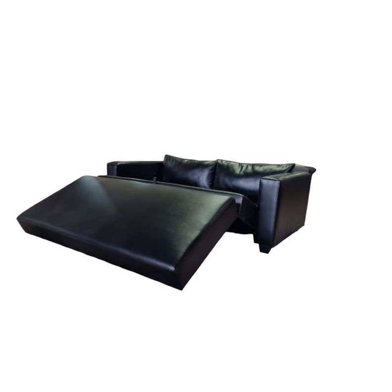 SOFA CAMA MULTIFUNCIONAL ECOCUERO NEGRO-1