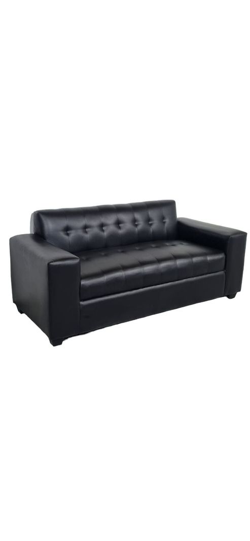 SOFA DOS CUERPOS ECOCUERO NEGRO-0