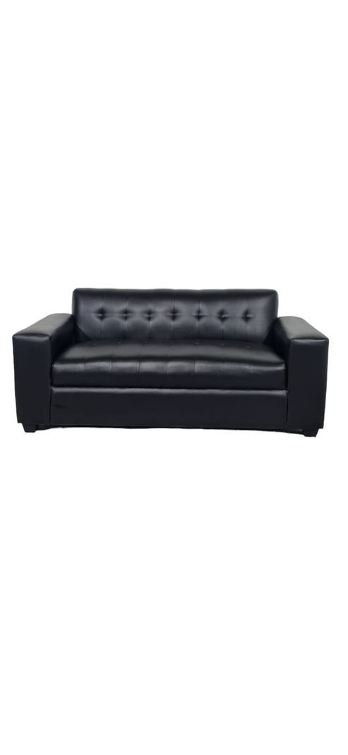 SOFA DOS CUERPOS ECOCUERO NEGRO-1