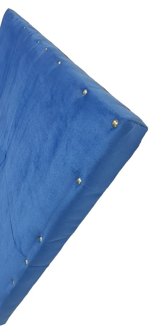 CAMA EUROPEA DOS PLAZAS FELPA AZUL-2