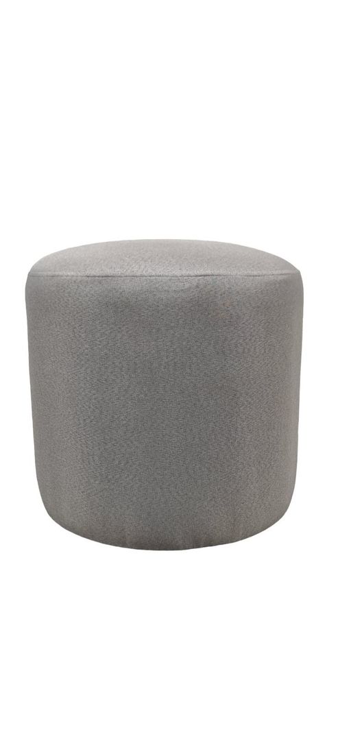POUFF REDONDO LINO GRIS CLARO-1
