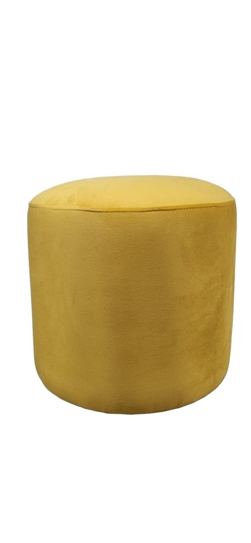 POUFF REDONDO FELPA OCRE-0