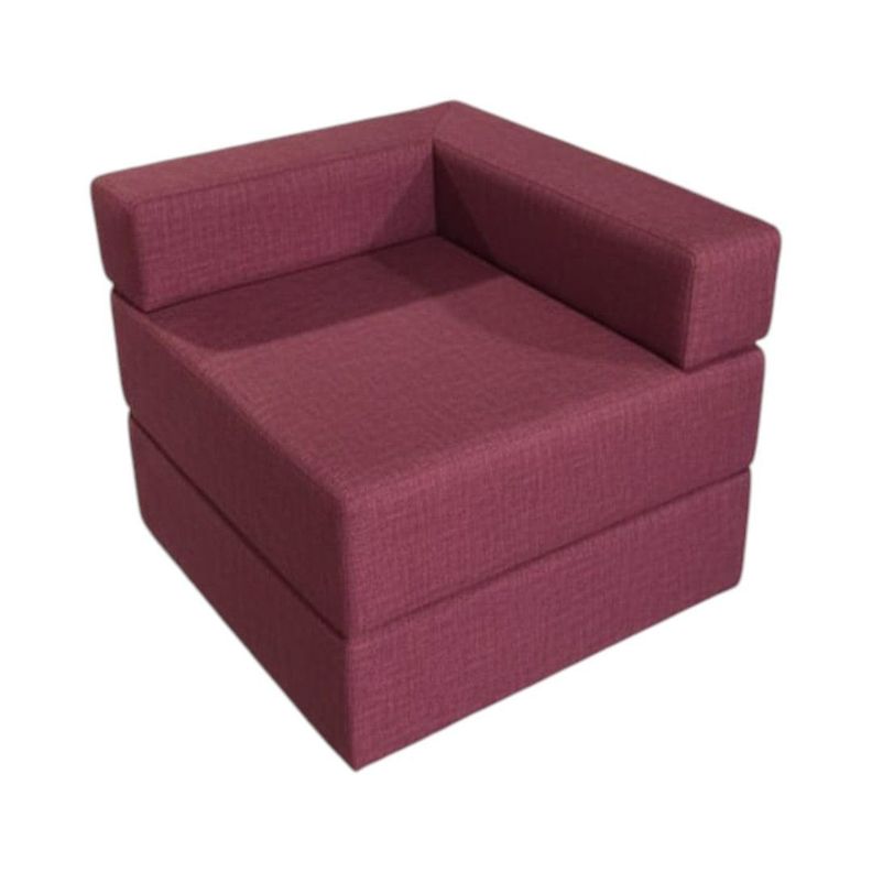 SOFA CAMA ARKOS EN LINO ROJO