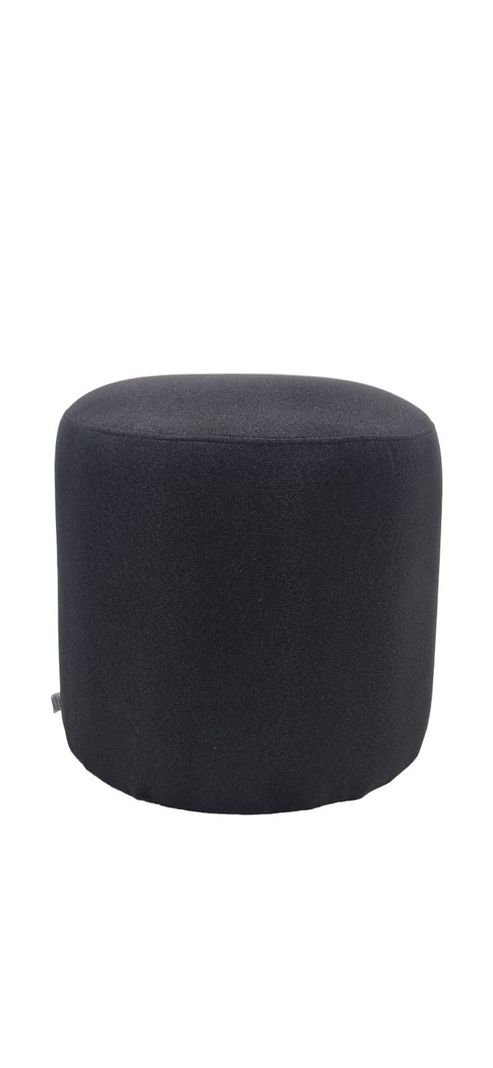 POUFF REDONDO LINO NEGRO-0