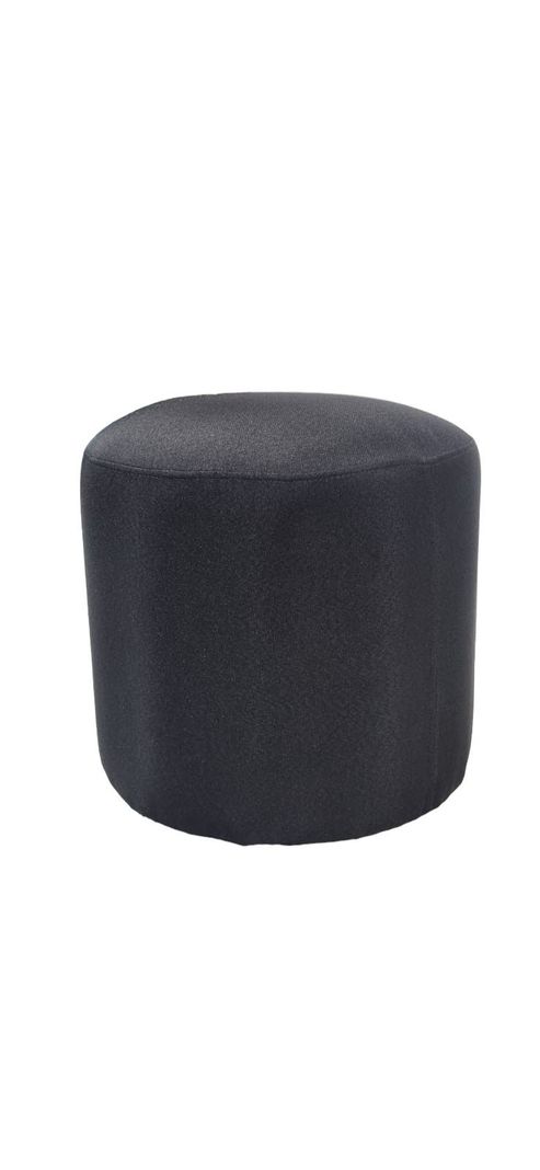 POUFF REDONDO LINO NEGRO-1
