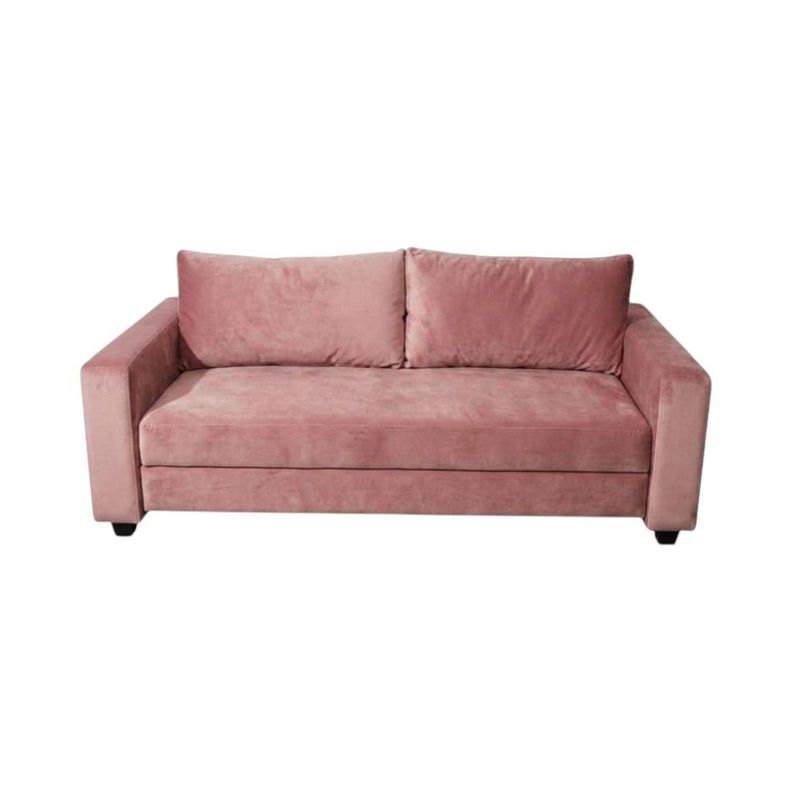 SOFA CAMA MULTIFUNCIONAL FELPA PALO ROSA