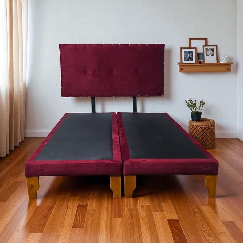 CAMA SUPER KING FELPA BURDEO