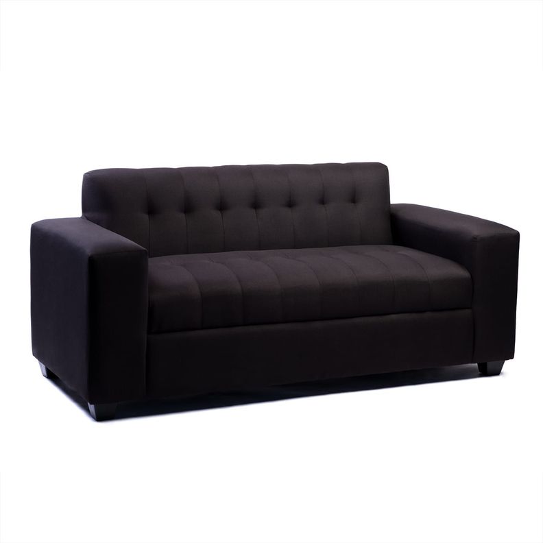SOFA TRES CUERPOS LINO NEGRO-1