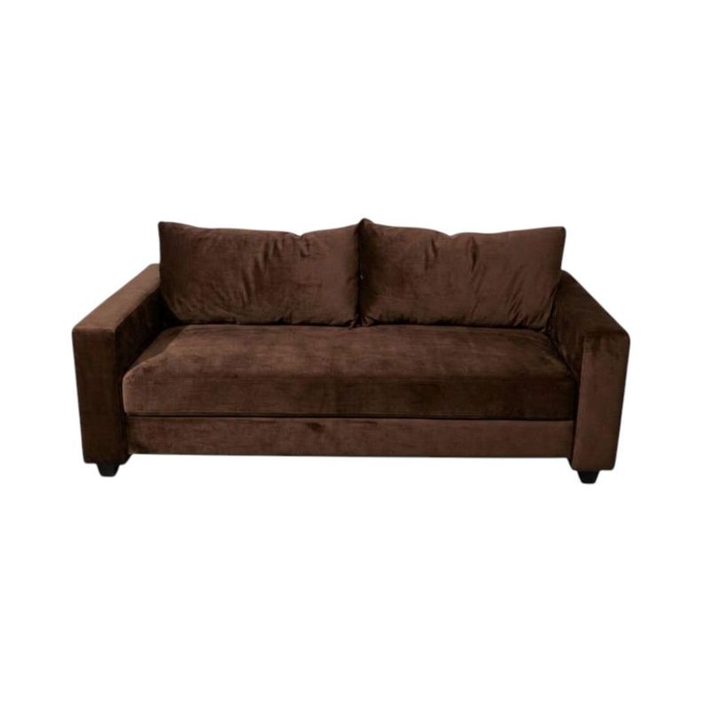 SOFA CAMA MULTIFUNCIONAL FELPA CHOCOLATE Cafe