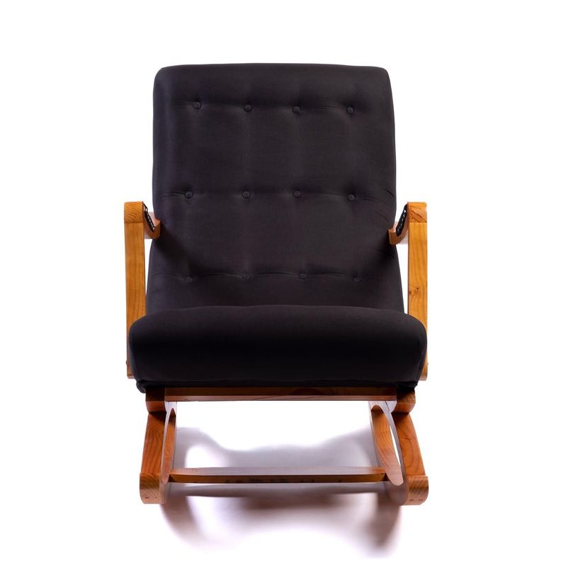 SILLA MECEDORA CON APOYA BRAZO LINO NEGRO-2