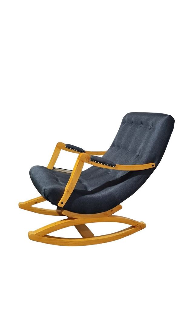 SILLA MECEDORA LINO GRIS OSCURO-0