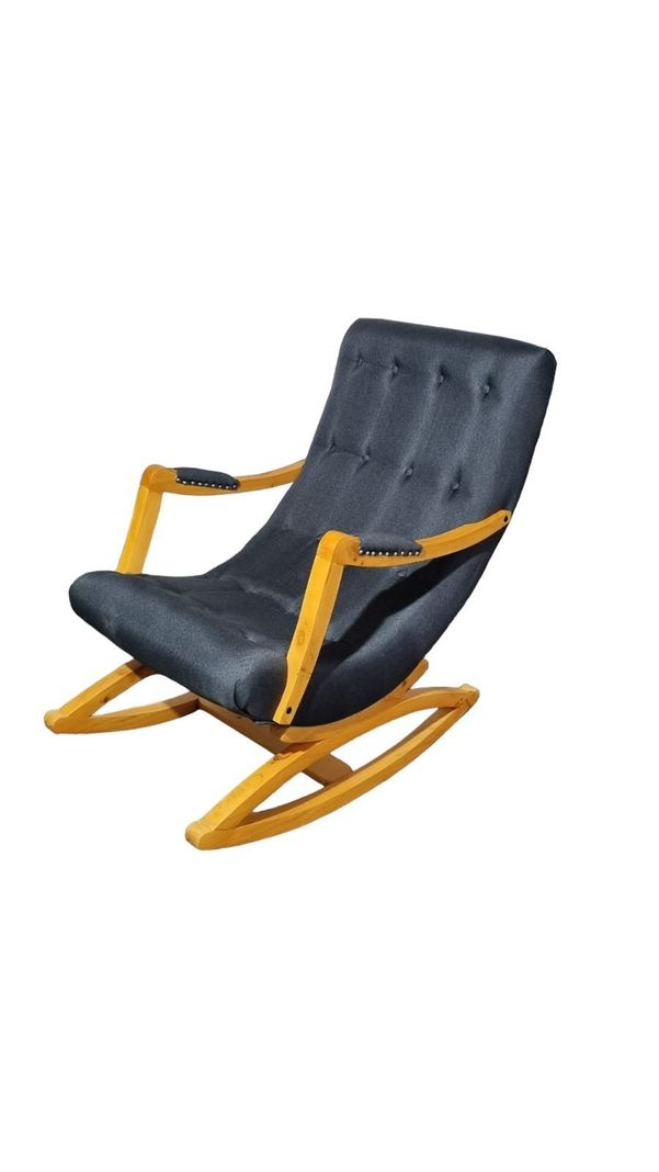 SILLA MECEDORA LINO GRIS OSCURO-5
