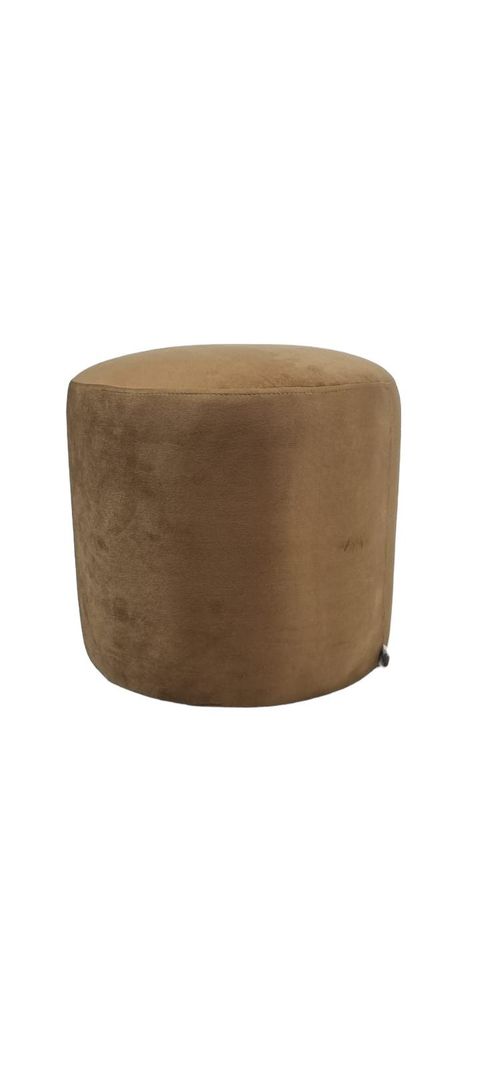 POUFF REDONDO FELPA CAMEL-0