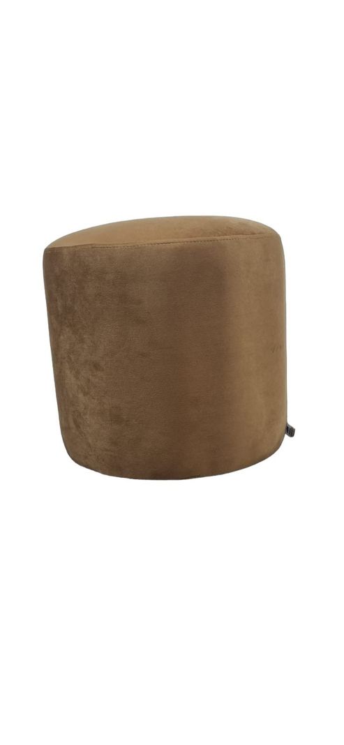POUFF REDONDO FELPA CAMEL-1
