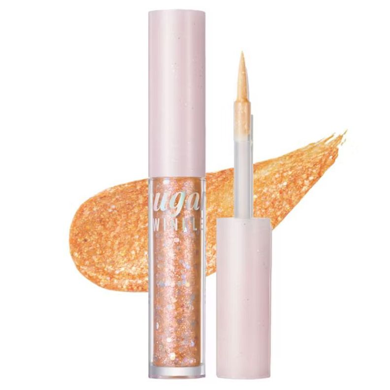 Delineador Liquido Glitter Coreano Peripera 03 Beaming Sunny-0