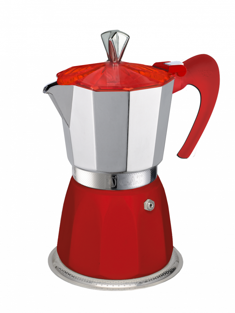 CAFETERA DELIZIA 6 TAZAS ROJA-0