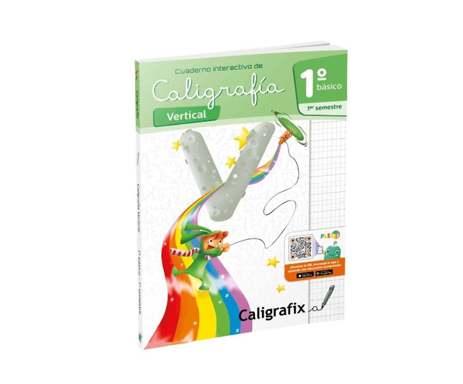 Cuaderno de caligrafia Vertical 1 Basico I semestre Blanco