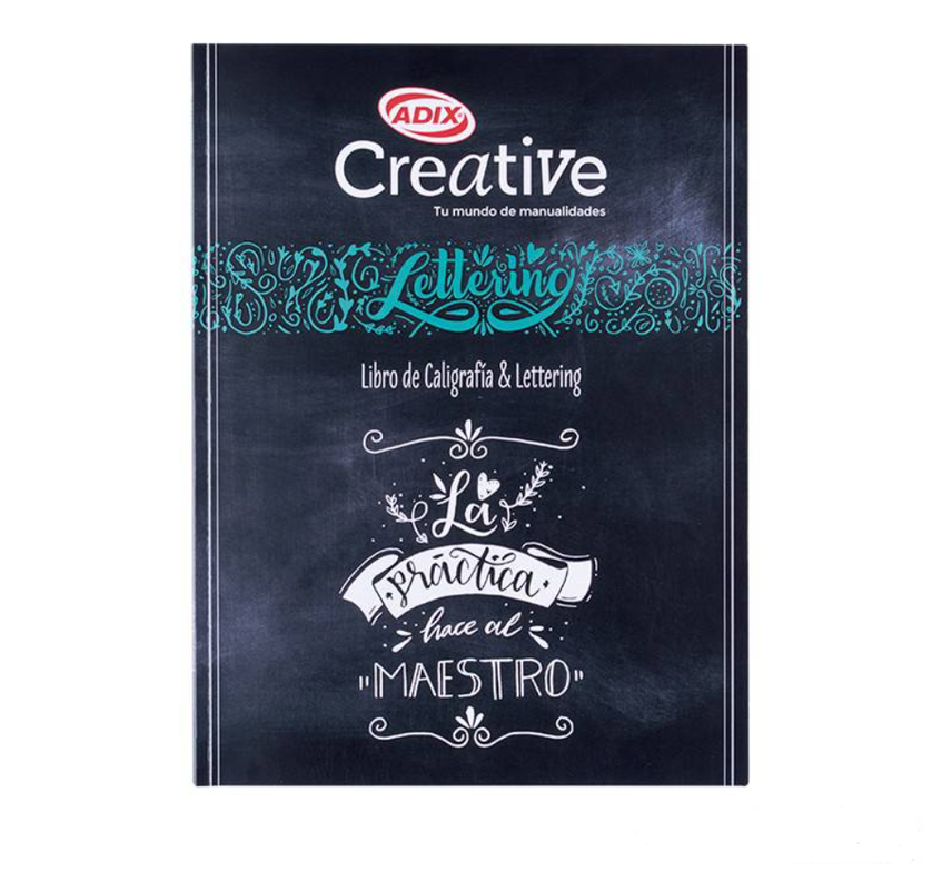Pack Libro de caligrafia & Lettering N°1 + 24 Marcadores Lettering doble punta  -2