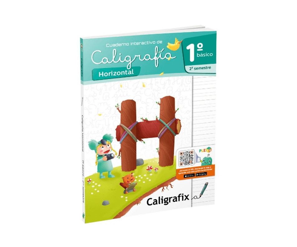 Cuaderno de caligrafia Horizontal 1 Basico II semestre Blanco
