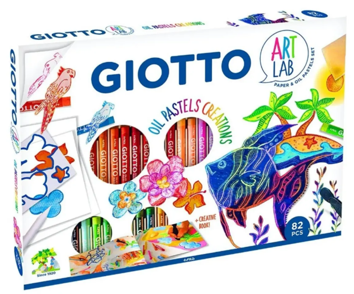 SET GIOTTO ART LAB OIL PASTELES Blanco