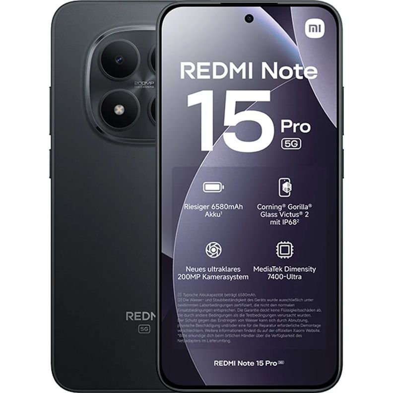 XIAOMI REDMI NOTE 15 PRO 512GB 12GB RAM 5G NEGRO