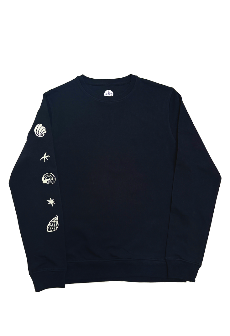Polerón Polo Negro 100% Algodón Caracola-1