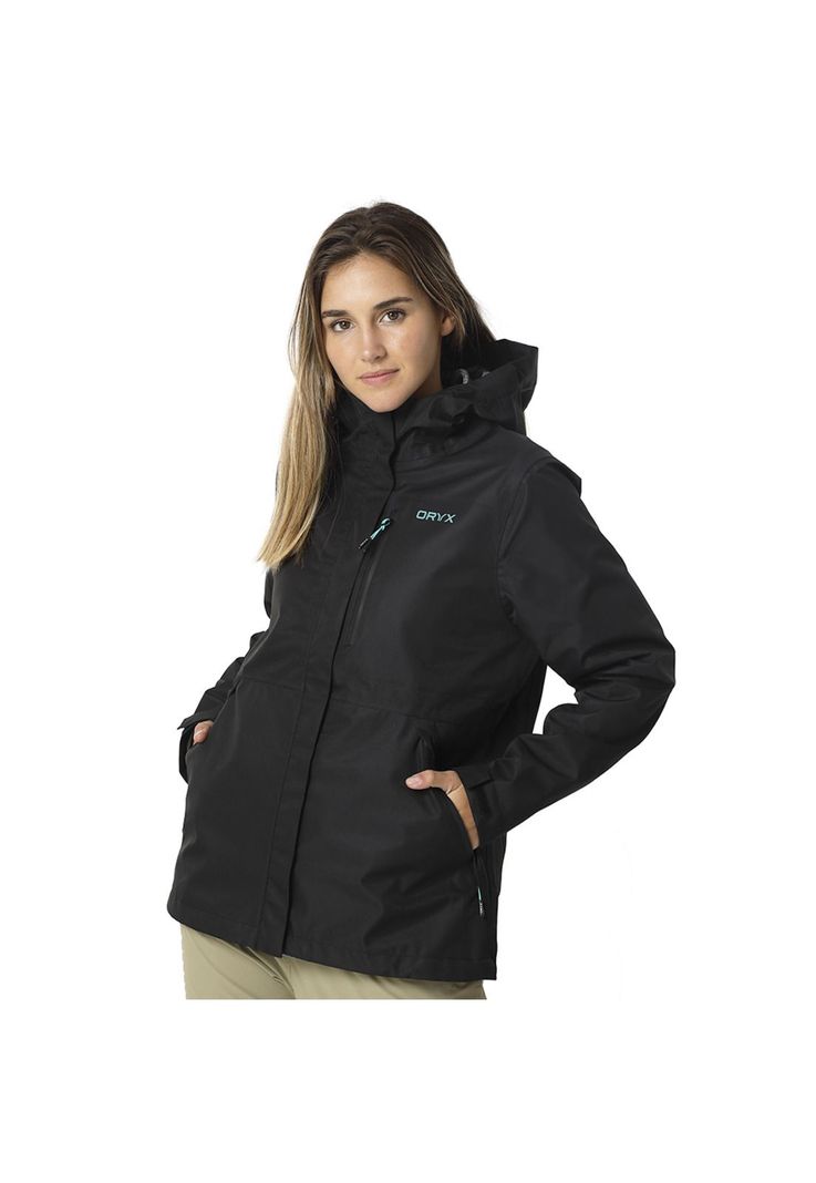 Impermeable ORYX JASPER Negro Mujer-0
