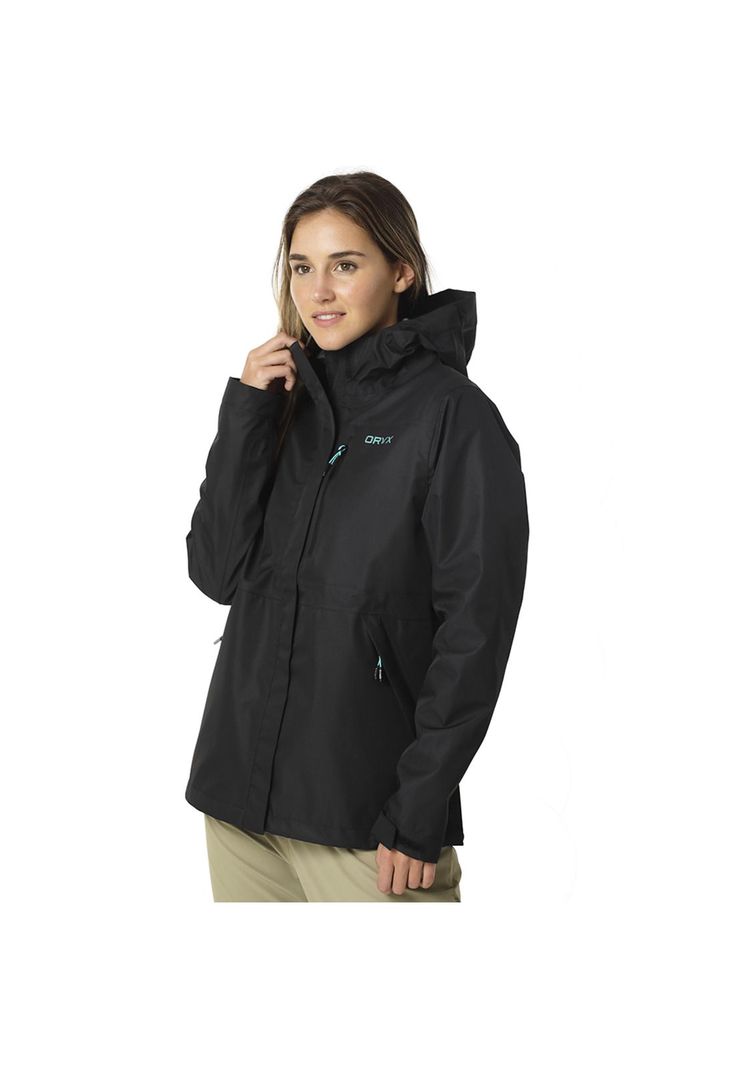 Impermeable ORYX JASPER Negro Mujer-1