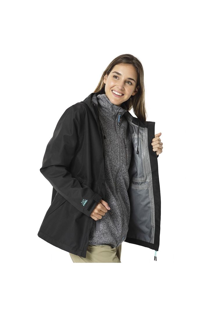 Impermeable ORYX JASPER Negro Mujer-4