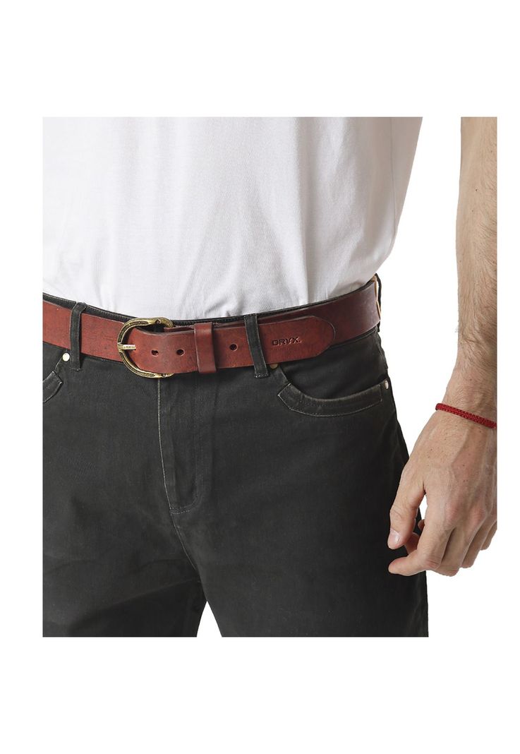 Cinturón Cuero Natural ORYX KOBUK C Hombre-3