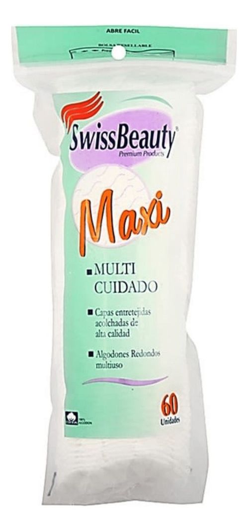 Pétalos De Algodón Swissbeauty Maxi Envase De 60 Unids-0