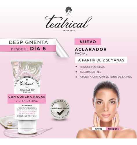 Cuidado Facial Teatrical Aclarador De Manchas De 75 Ml-1