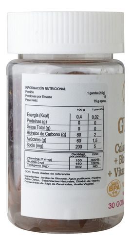 Gummies Gomitas X 30 Colageno Biotina Y Vitamina C-1