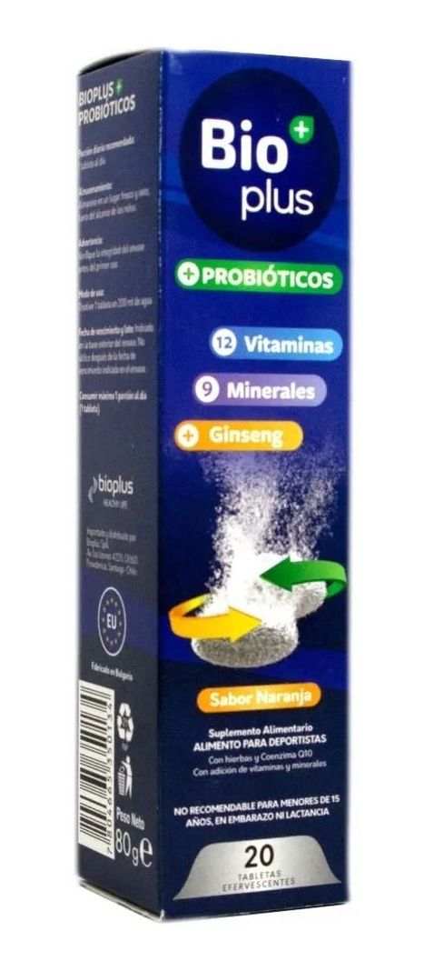 Bioplus Probioticos Multivitaminico Tab Efervescentes X 20-0