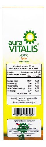Nervio Spray X 30 Ml Auravitalis-1