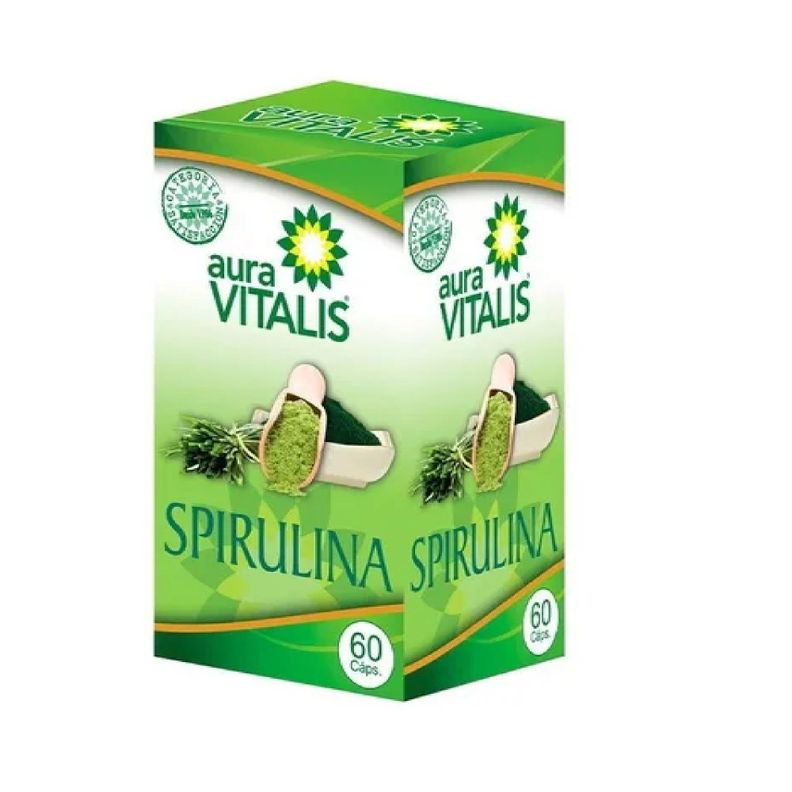 Spirulina Cápsulas 267 Mg X 60 Auravitalis-0