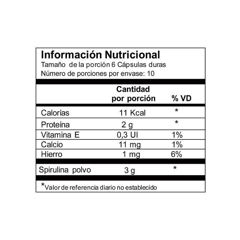 Spirulina Cápsulas 267 Mg X 60 Auravitalis-1