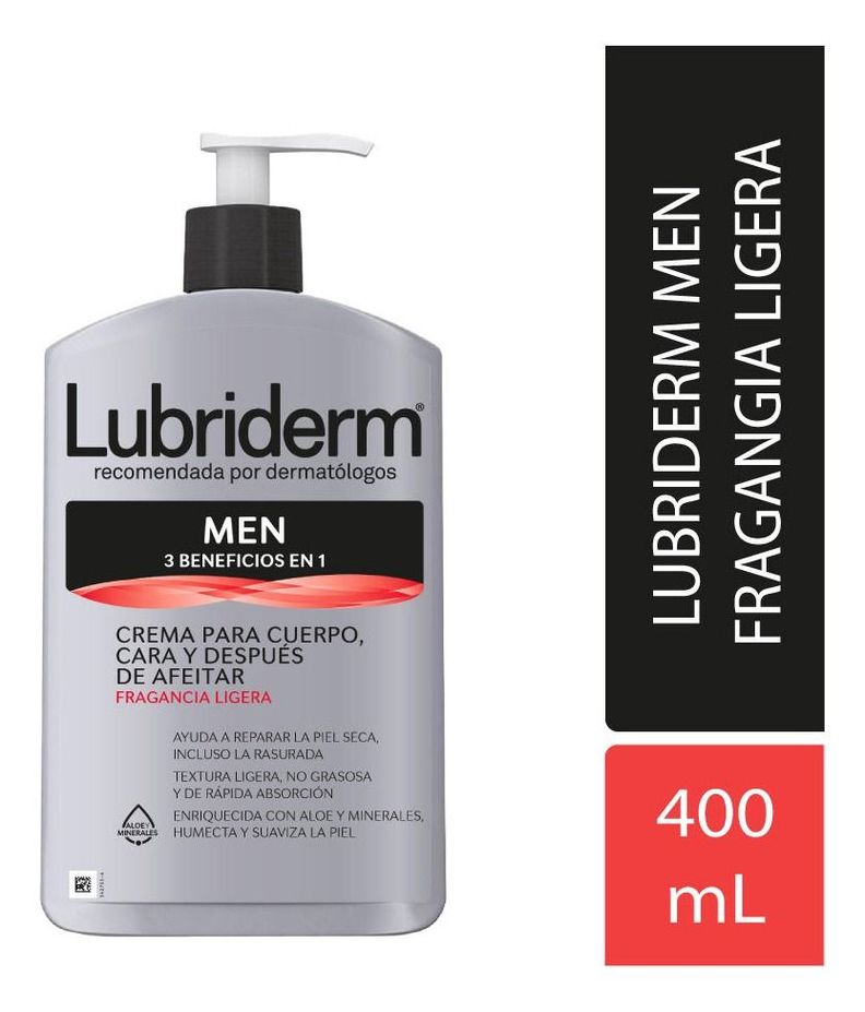 Lubriderm Men 3 En 1 X 400 Ml-0