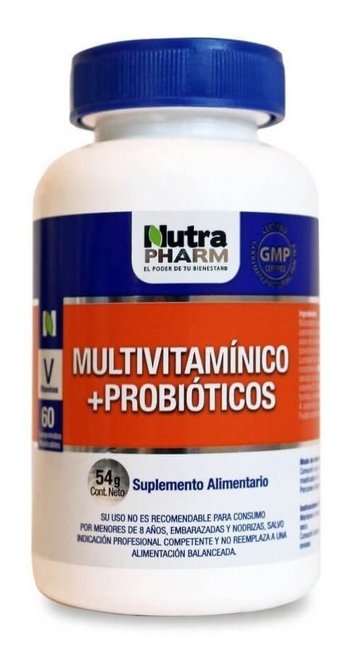 Multivitamínico + Probióticos 60 Comp Nutrapharm-0