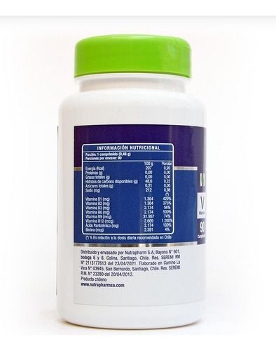 B-complex (complejo B) 90 Comprimidos Nutrapharm-1
