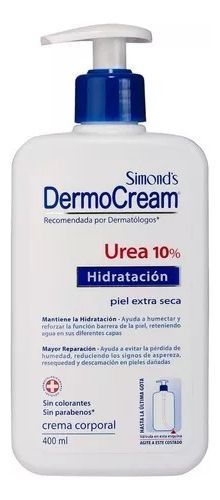 Crema Corporal Dermocream Urea Hidratación Dosificador 400ml-0