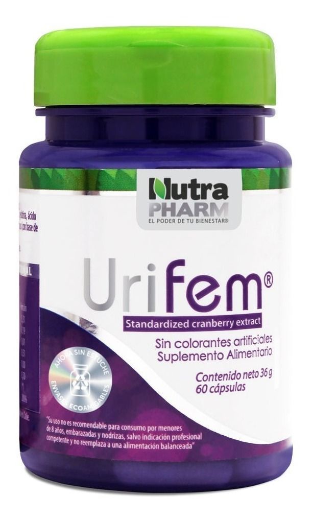Urifem X60 (prevención Infección Urinaria) Nutrapharm-0